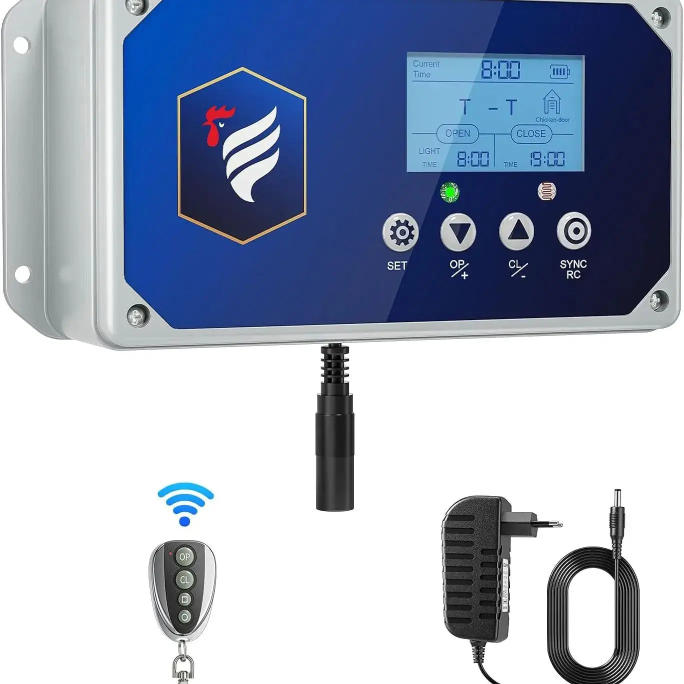 Porta automatica per pollaio con telecomando