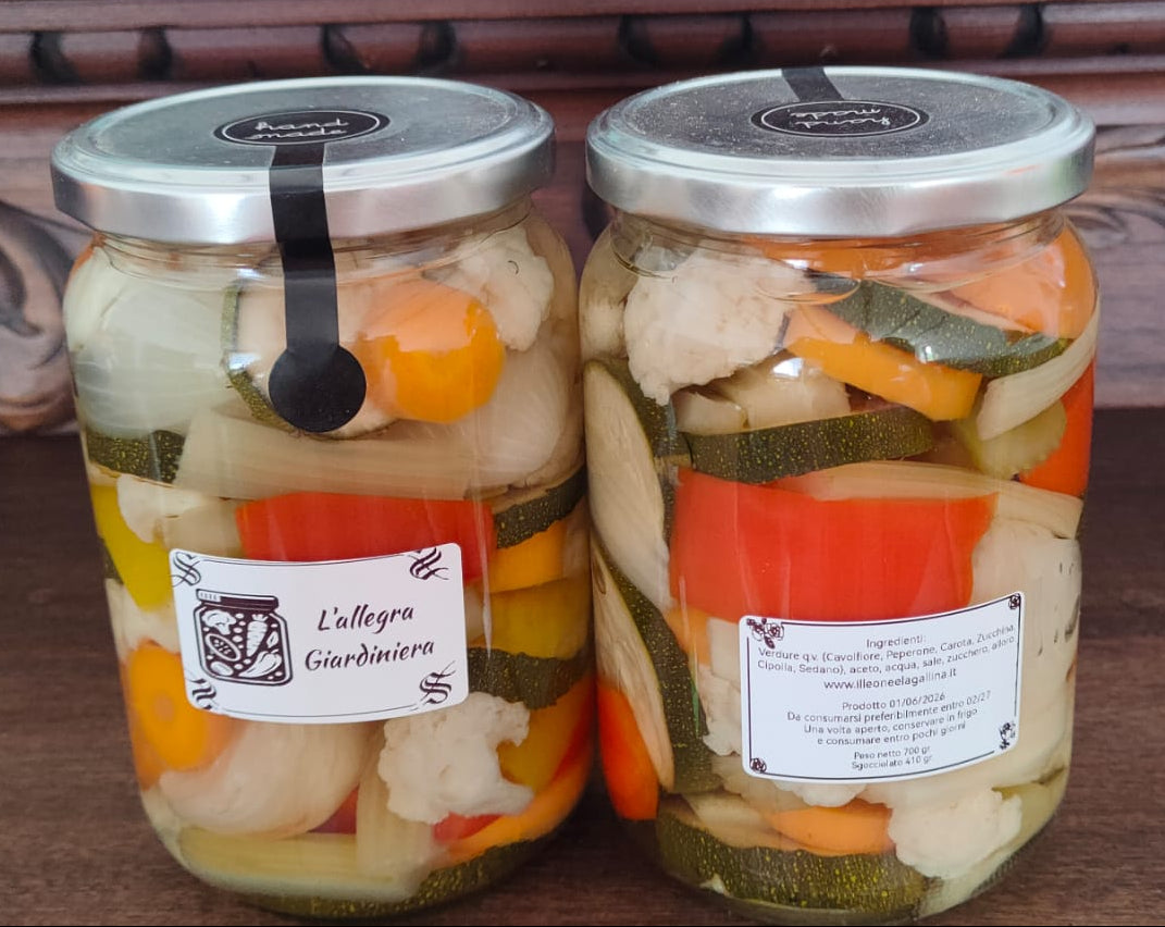Giardiniera Artigianale – Vasetto da 700 g