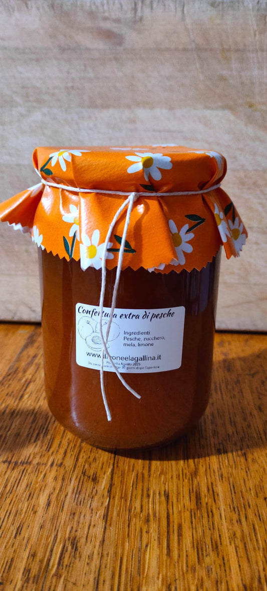 Confettura extra di Pesche: il sole in un vasetto 700 gr.